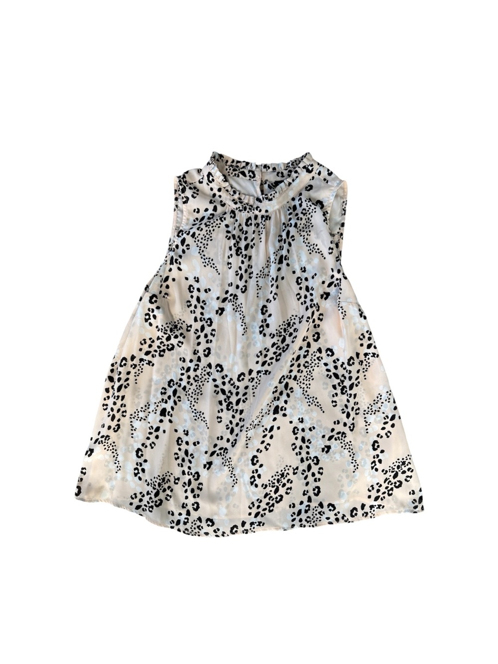 torrid Black & White Sleeveless Animal Print Swing Top